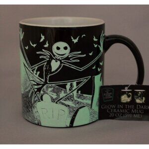 Disney The Nightmare Before Christmas Pumpkin King Jack Glow In the Dark Mug